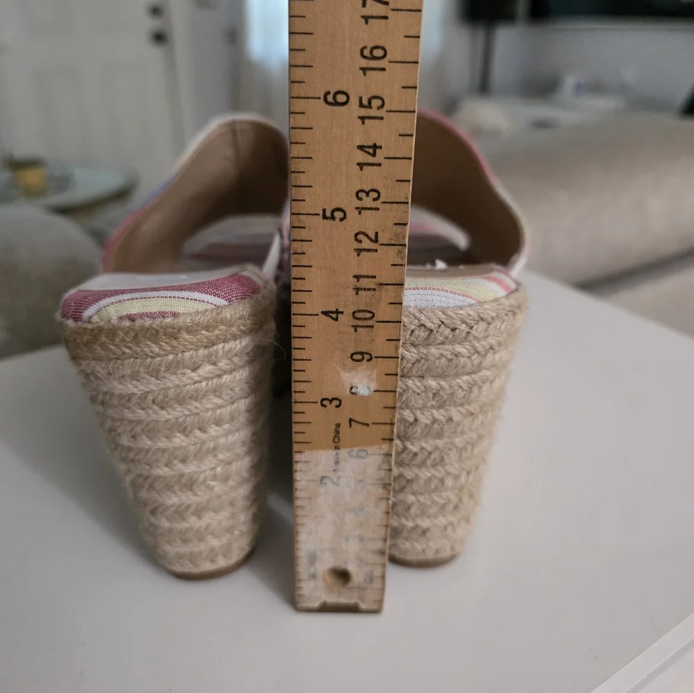 Sugar High‎ Wedge Womens Sandals Casual Size 8.5M Multi Color NEW